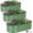 Olive Green, variant on INNO STAGE Raised Garden Bed Kit Oval Rustproof Metal 3 Pack 4x2x1ft