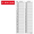 thumbnail image 1 of LV Replacement for Siemens Electrical Circuit Breaker Fuse Panel Directory Labels Stickers DIRBLK (40 Circuits 2 Pcs), 1 of 4