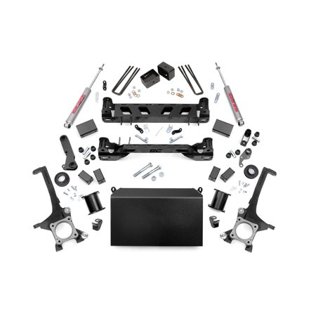 Bronco 4wd Front Lift - Rough Country - 75220 - 6-inch Suspension Lift Kit w/ Premium N2.0 Shocks for Toyota: 16-17 Tundra 4WD