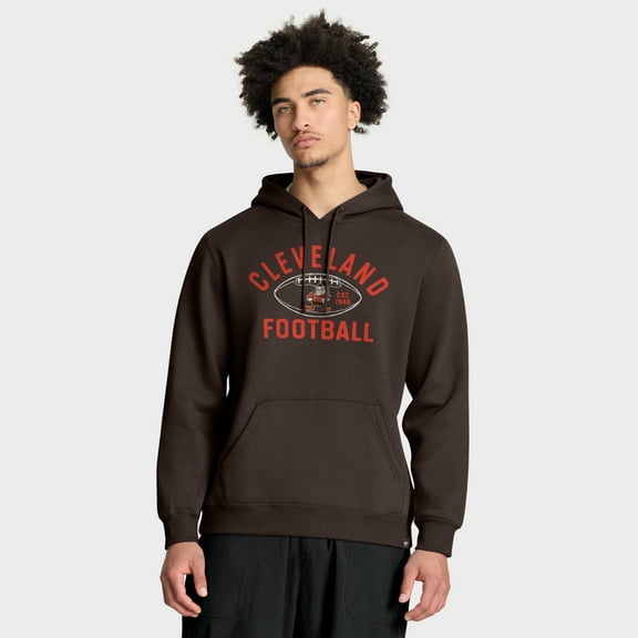 Men's Fanatics Brown Cleveland Browns Fumblerooski Legacy Pullover Hoodie