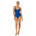 thumbnail image 4 of Anne Cole Women's Twist Front Tankini Swim Top Slate Blue 32C/34B, 4 of 5
