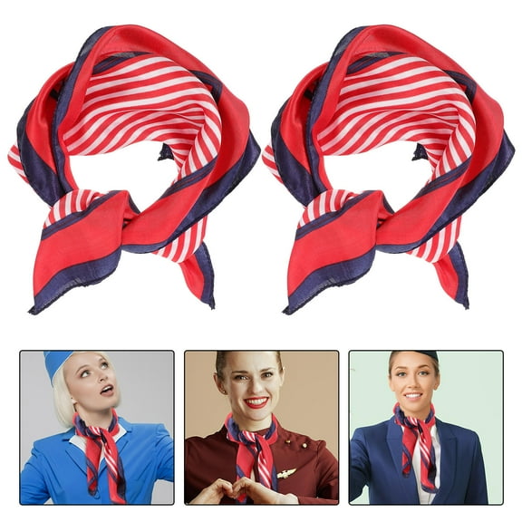 FELTECHELECTR 4Pcs Scarf Durable Materials Square Shape for Women Formal Occasions 19.65x19.65in