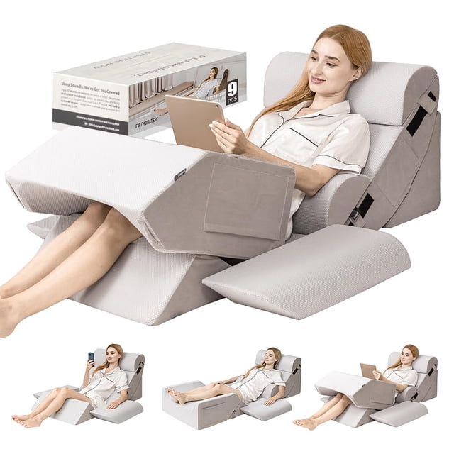 Juego de almohadas ortopédicas con forma de cuña Fifth Quarter, 9 piezas