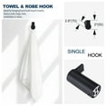 thumbnail image 7 of WOWOW  Matte Black Bathroom Hardware Set of 4 ，Including Towel Bar Toilet Paper Holder Towel Ring Single Coat Hook, 7 of 7