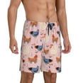 thumbnail image 2 of Fotbe Funny Chicken Pantalones Cortos de Pijama para Hombre, Ropa de Dormir, Pantalones de Pijama Cortos para Hombre-3X-Large, 2 of 6
