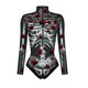 thumbnail image 1 of Gibobby Bodysuit Shapewear Levantamiento de Cadera Ropa ajustada de con cremallera y estampado Digital de manga larga para mujer, mono de fiesta para jugador de Cosplay, ropa (Multicolor, S), 1 of 4