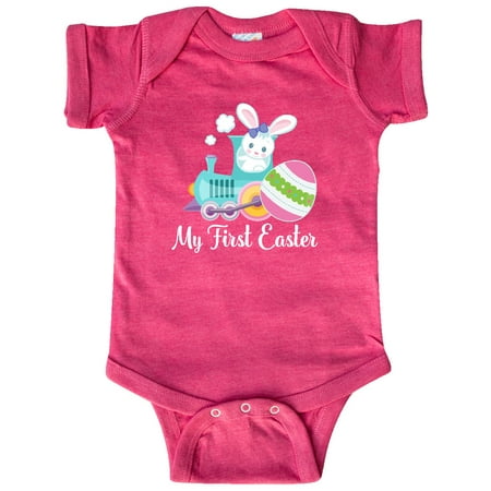 

Inktastic My First Easter Egg Train Gift Baby Boy or Baby Girl Bodysuit