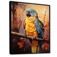 thumbnail image 2 of Designart "Euphoric Sunset Serenade Of Parrots I" Parrot Floater Framed Wall Art Prints, 2 of 5