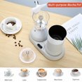 thumbnail image 4 of Espresso Maker with Milk Frother Electric Moka Pot 2-in-1 Espress Machine Aluminium One-Touch Operation Milk Froth Fine and Dense White 110V, 4 of 9