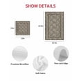 thumbnail image 7 of Grey Boho Kitchen Dish Towels for Drying Dishes Set of 3, Vintage Ethnic Tribe Abstract Art Floral Waffle Weave Microfiber Hand Tea Bathroom Towels Quick Dry & Absorbent Towel 12x12, 7 of 7