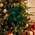 thumbnail image 2 of 2026 Christmas Indoor Home Decor Green Christmas Bow Decoration Suitable For Christmas Trees Wreaths Door And Wall Decorations And Festive Home Party Arrangements, 2 of 5