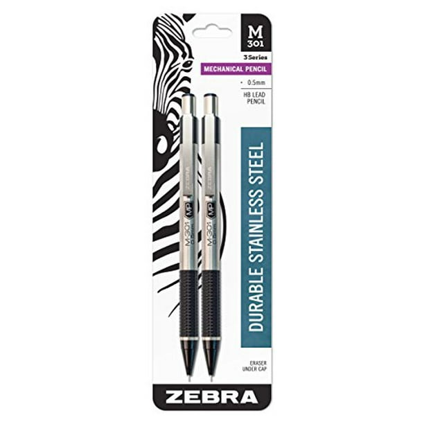 Zebra 54012 Stainless Steel Mechanical Pencil, 0.5mm Point Size