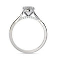 thumbnail image 4 of IGI Certified Lab Grown Diamond Engagement Ring | Center 8x6MM Pear Cut Solitaire Stackable Wedding Rings For Women In 18K Solid White Gold | F-G, VS-SI Quality (1.05 Ctw) Ring Size-6.5, 4 of 7