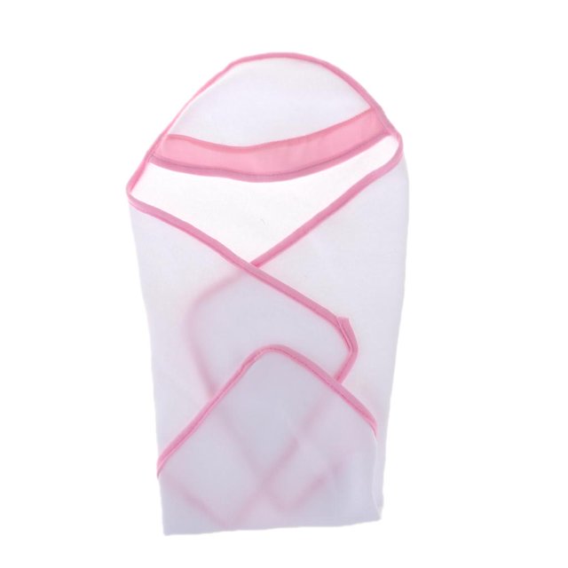 Simulación 10-18 pulgadas bebé recién nacido niña niño ca toalla de baño manta para bebé dormir color blanco y rosa Baoblaze Toalla de baño de muñeca