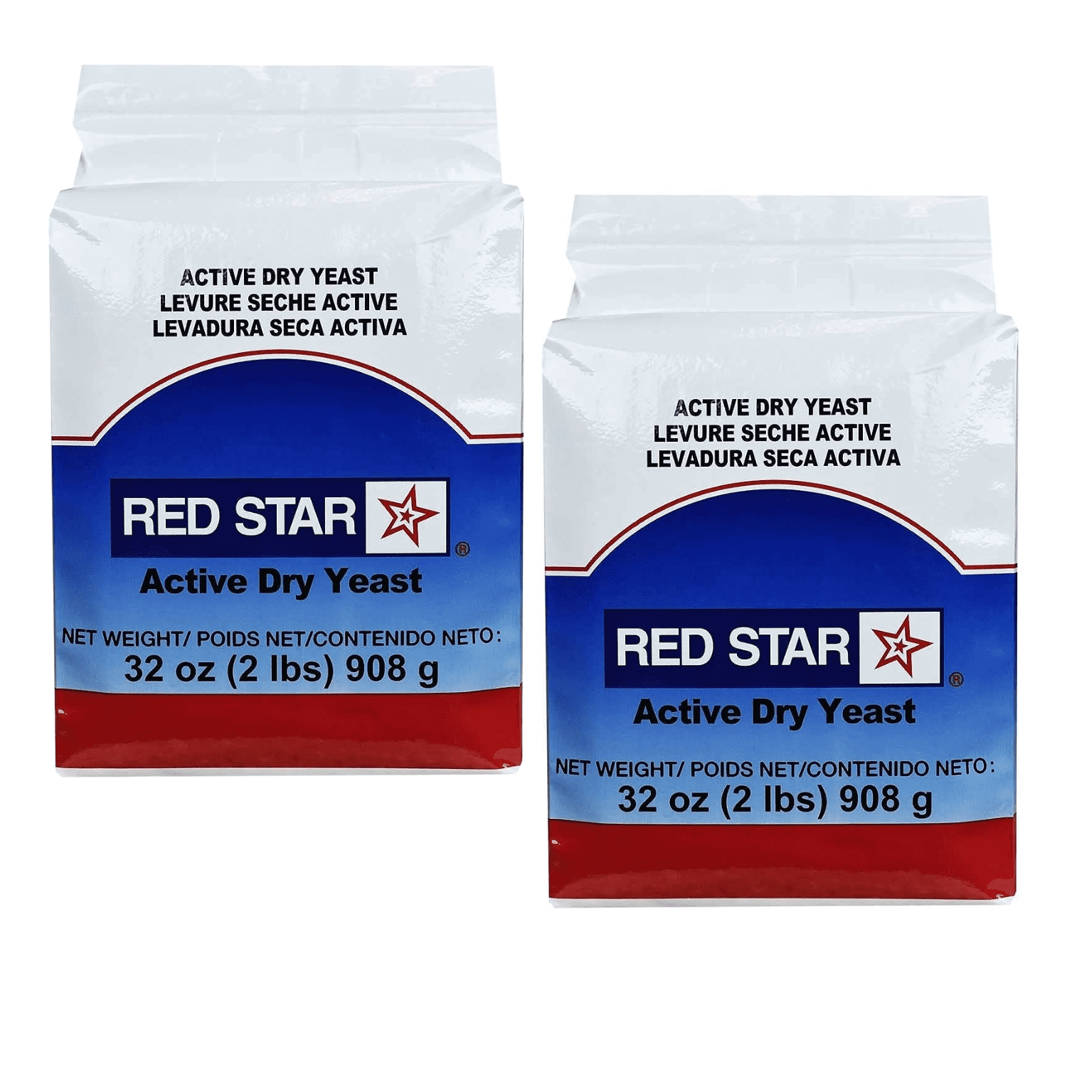 Red Star Active Dry Yeast 32 Ounce Gluten Free NonGMO Fast Acting