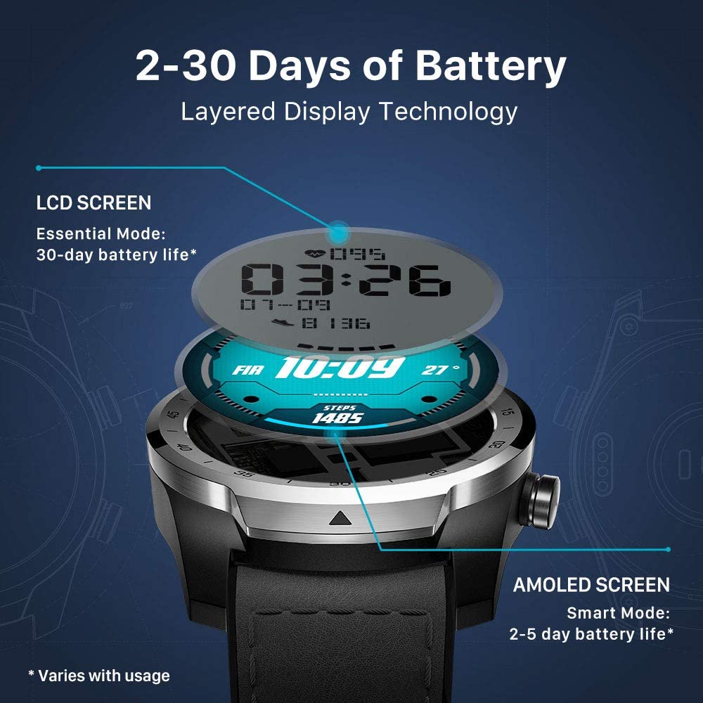 ticwatch pro track sleep