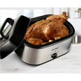 thumbnail image 6 of Superjoe 24 QT Electric Roaster Oven, Stainless Steel Roaster Pan with Self-Basting Lid Removable Insert Pot, Silver, 6 of 10