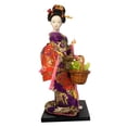 thumbnail image 4 of deevoka Ethnic Japanese Geisha Dolls 9" Asian Geisha Doll for Shelf Table Decoration F, 4 of 9