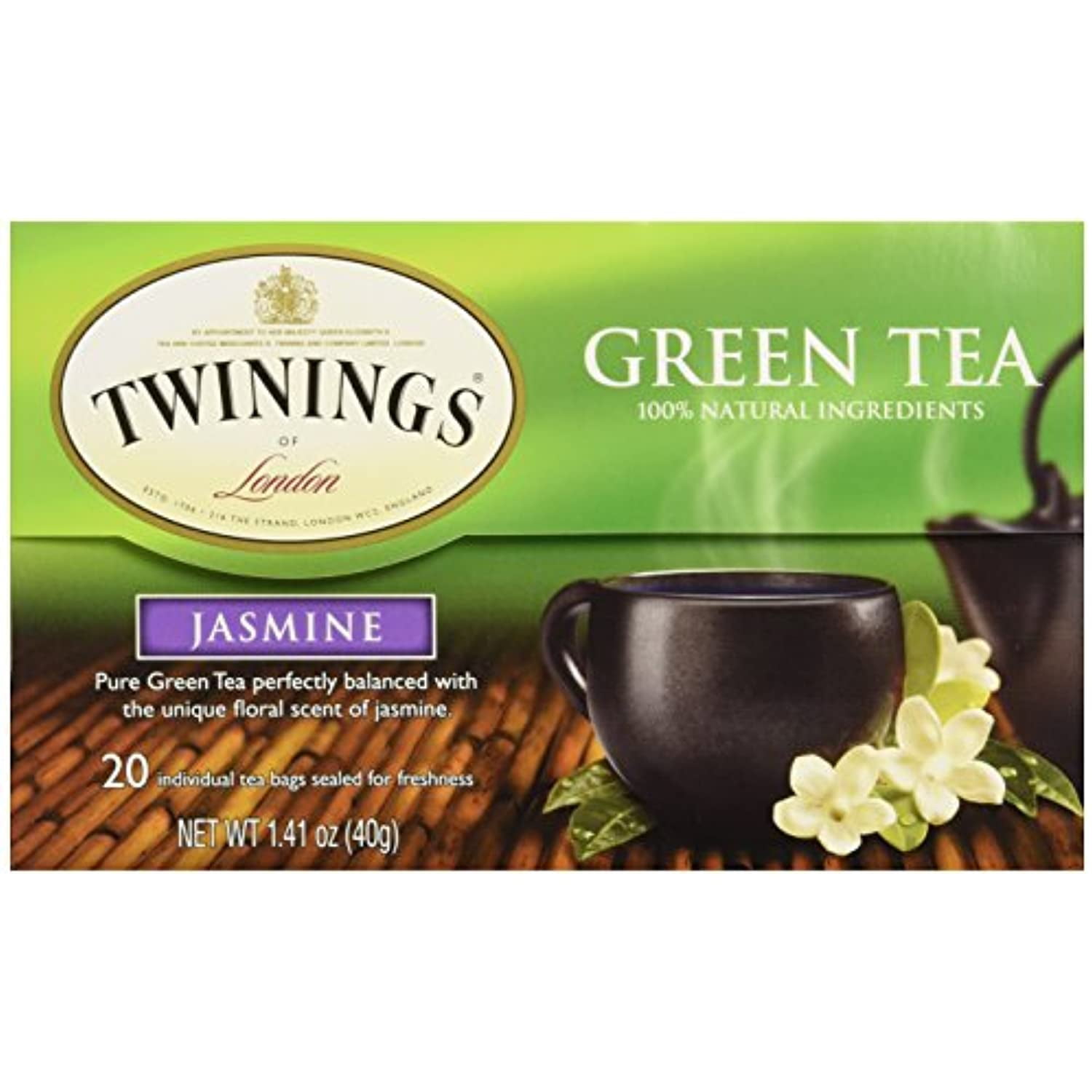 Twinings Tea Green Jasmine Tea, 20 Ct