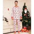 thumbnail image 3 of Christmas Moose Allover Print Pajamas Set Family Matching Outfits Parent-child 2 Pieces Suit Sleepwear Baby Dog Romper Xmas Look, 3 of 4
