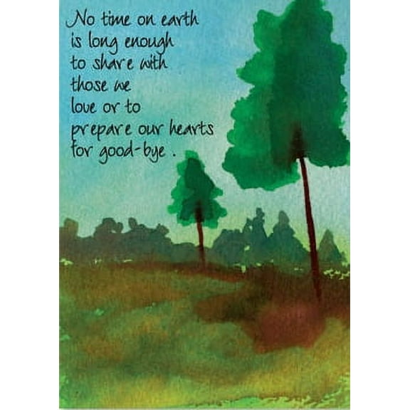 Recycled Paper Greetings Time on Earth Sympathy Card