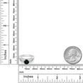 thumbnail image 3 of Gem Stone King 925 Sterling Silver Black Onyx White Created Sapphire and White Moissanite Engagement Ring for Women (1.33 Cttw, Gemstone December Birthstone, Round 6MM and 3MM, Size 8), 3 of 4