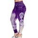 thumbnail image 1 of Gibobby Jean Leggings tallas grandes Mujer 3x Mujeres Impreso Yoga Fitness Leggings Correr Gimnasio Estiramiento Deportes Pantalones Pantalones (Morado, L), 1 of 5