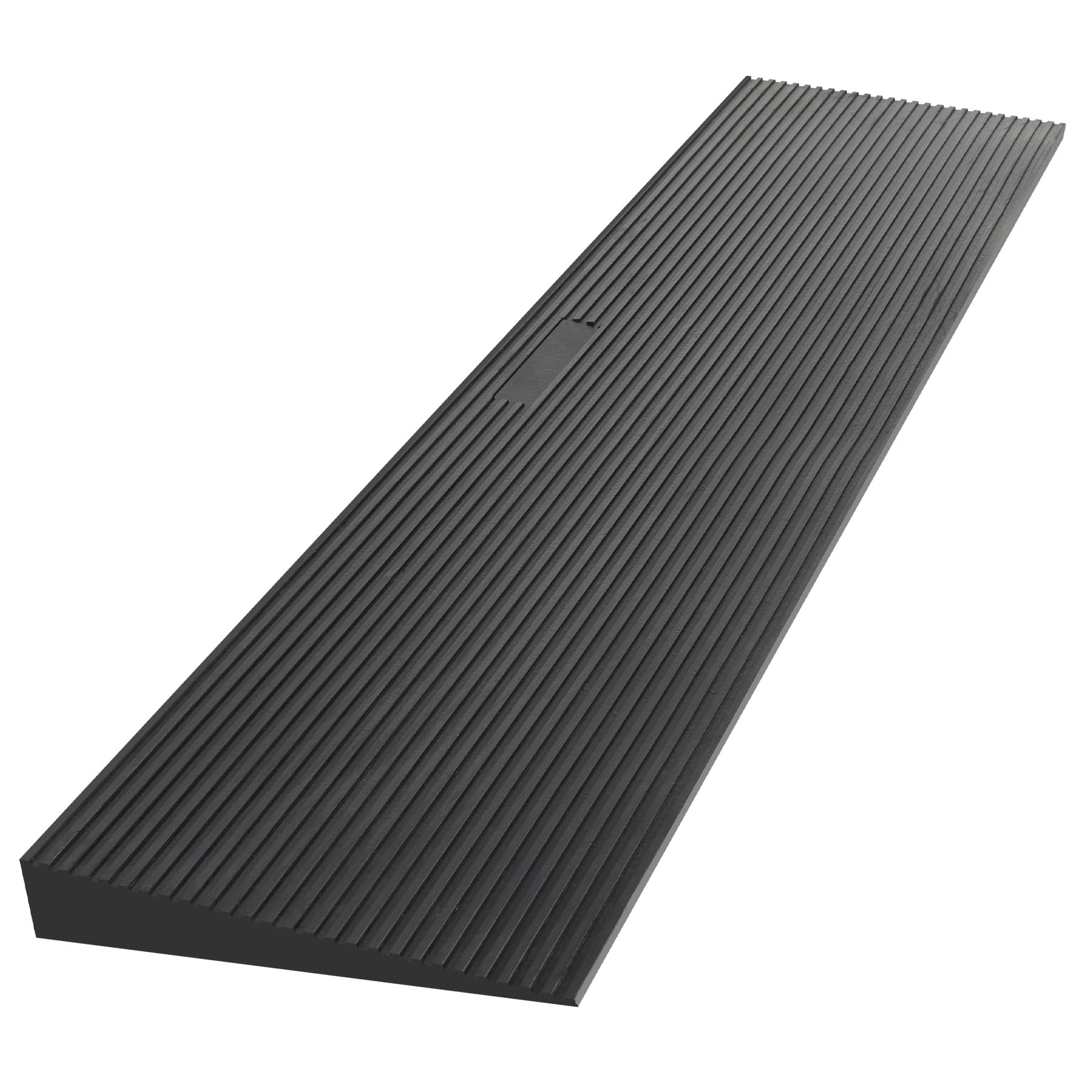 1.6"" Rise Threshold Ramps for Doorways,35.4"" Wide Natural Rubber Wheelchair Ramp Adjustable & Cuttable, Non-Slip Rubber Door Entry Ramp Doorways Driveways for Wheelchairs, Scooters, Walkers