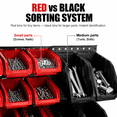 thumbnail image 5 of Nnovaroom 90-Piece Wall Mounted Storage Bins, Plastic Tool Organizer for Small Hardware Parts, Stackable & Mountable Garage System, 5 of 8