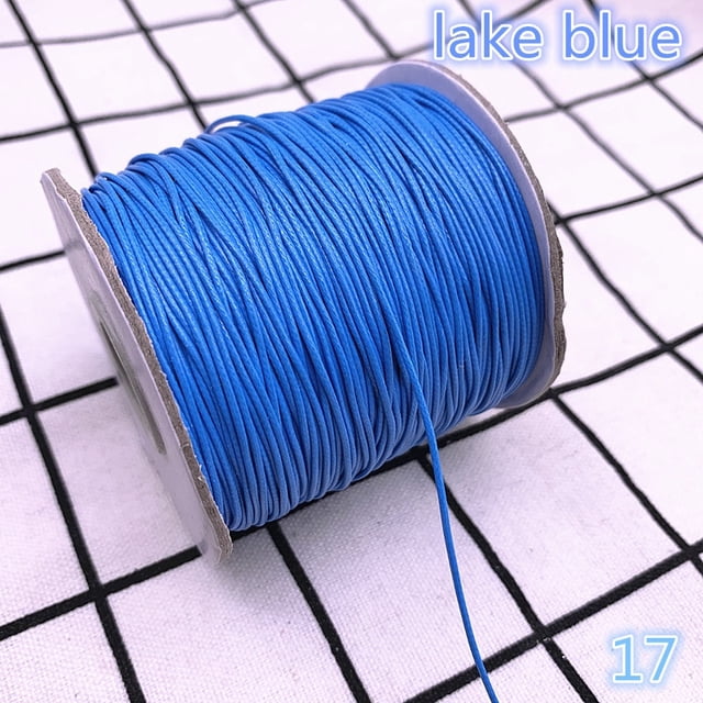 Cordón encerado de 0,5, 0,8, 1,0, 1,5 y 2,0mm, cordón encerado, correa para collar, cuentas, fabricación de joyería DIY para pulsera Tan Jianjun unisex