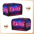 thumbnail image 4 of Toaster Cover For 2 Or 4 Slice, Two Or Four Slice Toaster Hood Dust-Proof Cover For Kitchen Washable Small Appliance Game Neon, 4 of 5