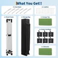 thumbnail image 6 of 10'x20' Waterproof Pop-Up Canopy Tent with 6 Sidewalls & 12 Stakes, Heavy-Duty Outdoor Event Tent for Weddings, Backyard, Camping, Markets, 6 of 7