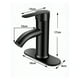thumbnail image 2 of Lavabo Grifo Baño Llave Monomando Fregadero Inoxidable Acabado Mate Color Negro, 2 of 5