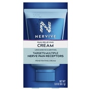 Nervive Nerve Care, Pain Relieving Cream, Max Strength Topical Pain Reliever, 3.0 oz