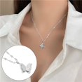 thumbnail image 2 of Elarith Pendentif Papillon en Or pour Femmes Simple Ajustable Pendentif Nœud Collier Bijou, 2 of 7