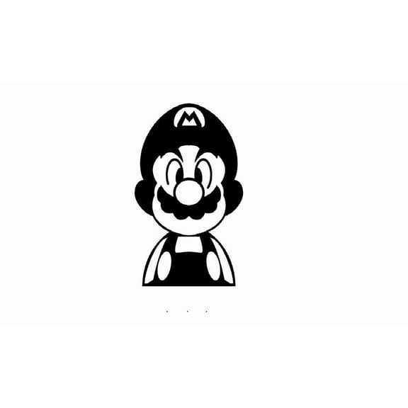 Cartoon Mario Vinyl Wall Sticker For Kids Home Pack of 5