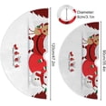 thumbnail image 3 of GZHJMY Christmas Christmas Tree Skirt Home Decoration Large Round Christmas Tree Skirt for Holiday Party Home Christmas Day Ornaments, 47.2", 3 of 6