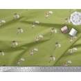 thumbnail image 3 of Soimoi Green Poly Georgette Fabric Women & Umbrella Fashion Print Fabric by the Yard 42 Inch Wide, 3 of 3