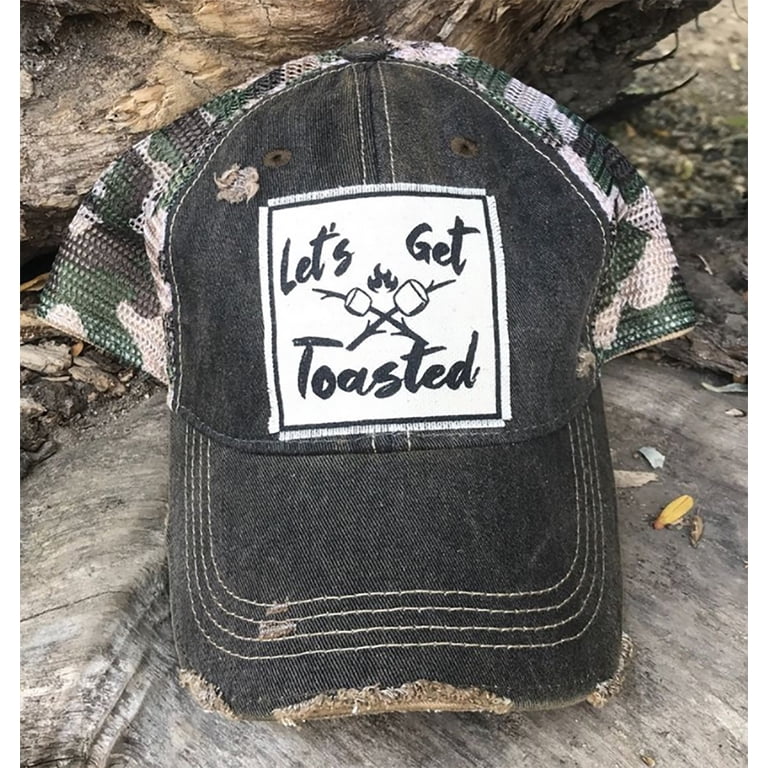 VINTAGE LIFE Lets Get Toasted Trucker Hats - Baseball Caps  display picture 1
