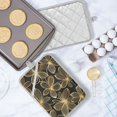 thumbnail image 5 of Yayeee Pot Holders Kitchen Heat Resistant with Pocket 7"x9.8" Cotton Oven Cooking Hot Pads, Golden Elegance, 5 of 7