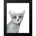 thumbnail image 2 of Popp, Grace 15x18 Black Modern Framed Museum Art Print Titled - Cat Portrait I, 2 of 5
