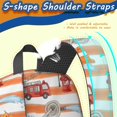 thumbnail image 5 of Fireman and Hose Orange Pattern 17" Waterproof Oxford School Backpacks for Teens, S-Shape Padded Straps, for School, Travel, Hiking, Camping, 5 of 5