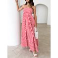thumbnail image 2 of FAROOT Robe Longue Cami Femmes Bretelles Spaghetti Robe d'Été Sans Dos une Ligne Robe Fluide, 2 of 7