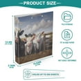 thumbnail image 5 of Cows Farm Sky 3 Ring Binders 1.5 inch Hardcover File Folders with Interior Pockets A4 Size Organizer for School Office Hospital Set of 2, 5 of 8