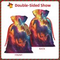 thumbnail image 2 of Naloa Dreamy Night Sky White Horse Drawstring Christmas Bags, 3D Xmas Gift Bags, Christmas Wrapping Bags, Xmas Goodie Bags, Treat Pouch Bags, Party Favor Bags-Medium, 2 of 9