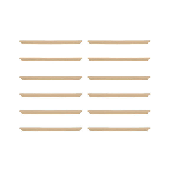 HC Companies Venetian 30In Rectangular Flower Box Saucer, Sand, 12 Ct