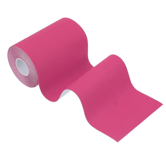 Uxcell 5.5yd x 4" Kinesiology Tape Adhesive Cotton Sport Muscle Tape Pink