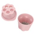 thumbnail image 3 of Makeup Brush Cleaning Box Soft Silicone Nail Art Brush Washing Aid with Drying Rack Pink, 3 of 5
