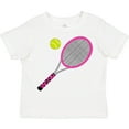 thumbnail image 3 of Inktastic Pink Tennis Racket and Ball Boys or Girls Toddler T-Shirt, 3 of 5