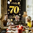 thumbnail image 2 of Black and Gold Birthday Decorations Black and Gold Glitter, Birthday Banner for Birthday Party Decoration Black and Gold Party Decorations Gold and Black Party Decorations, 2 of 9